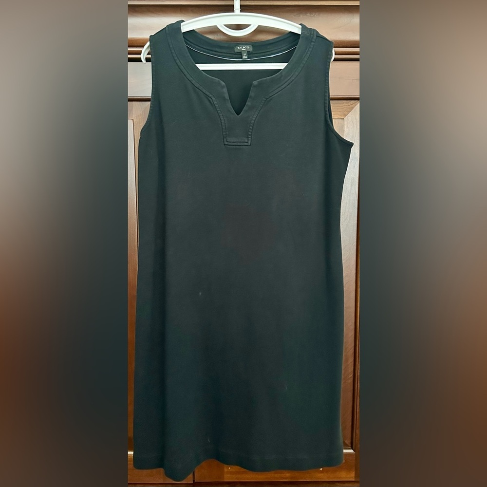 Talbots Black Midi Shift Dress